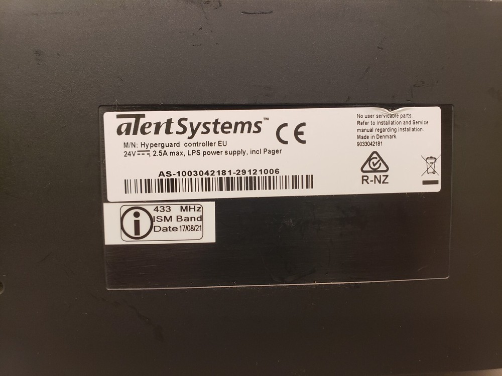 AlertSystems AS-1003042181 Hyperguard Controller EU with remote