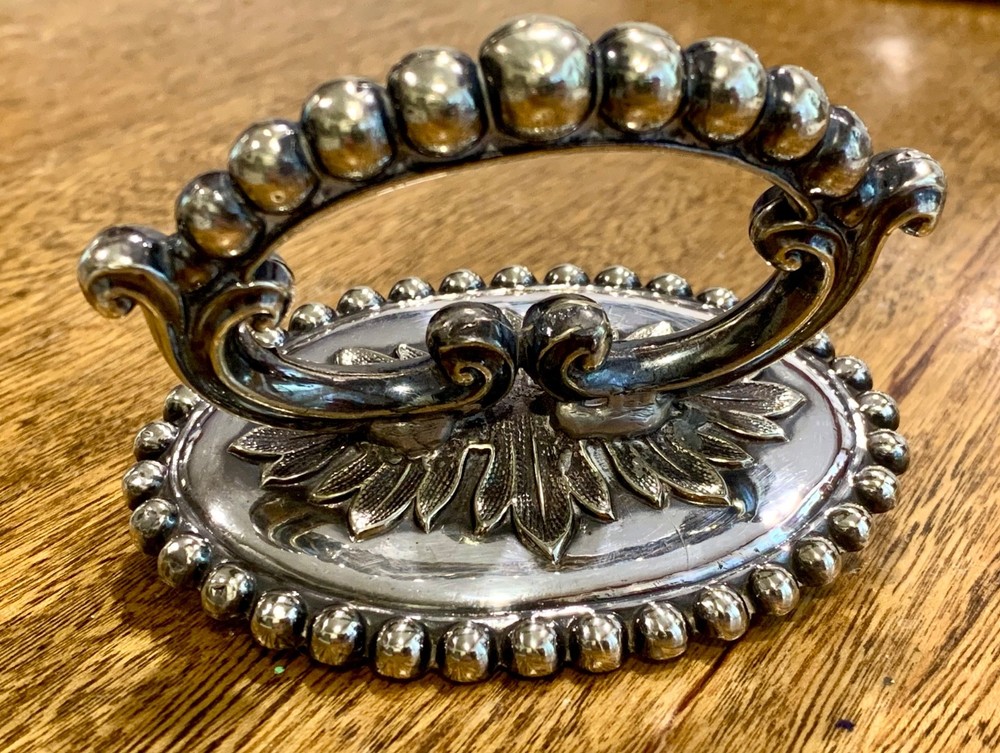 Large Antique Silver-Plated Meat Dome - AS IS