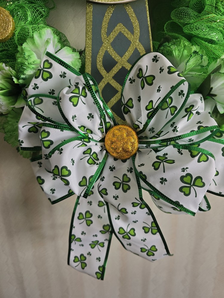 St. Patrick's Day Wreath - Handmade