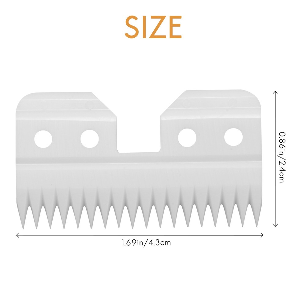 10Pcs/Lot Replaceable Ceramic 18 Teeth Pet Ceramic Clipper Cutting Blade3286