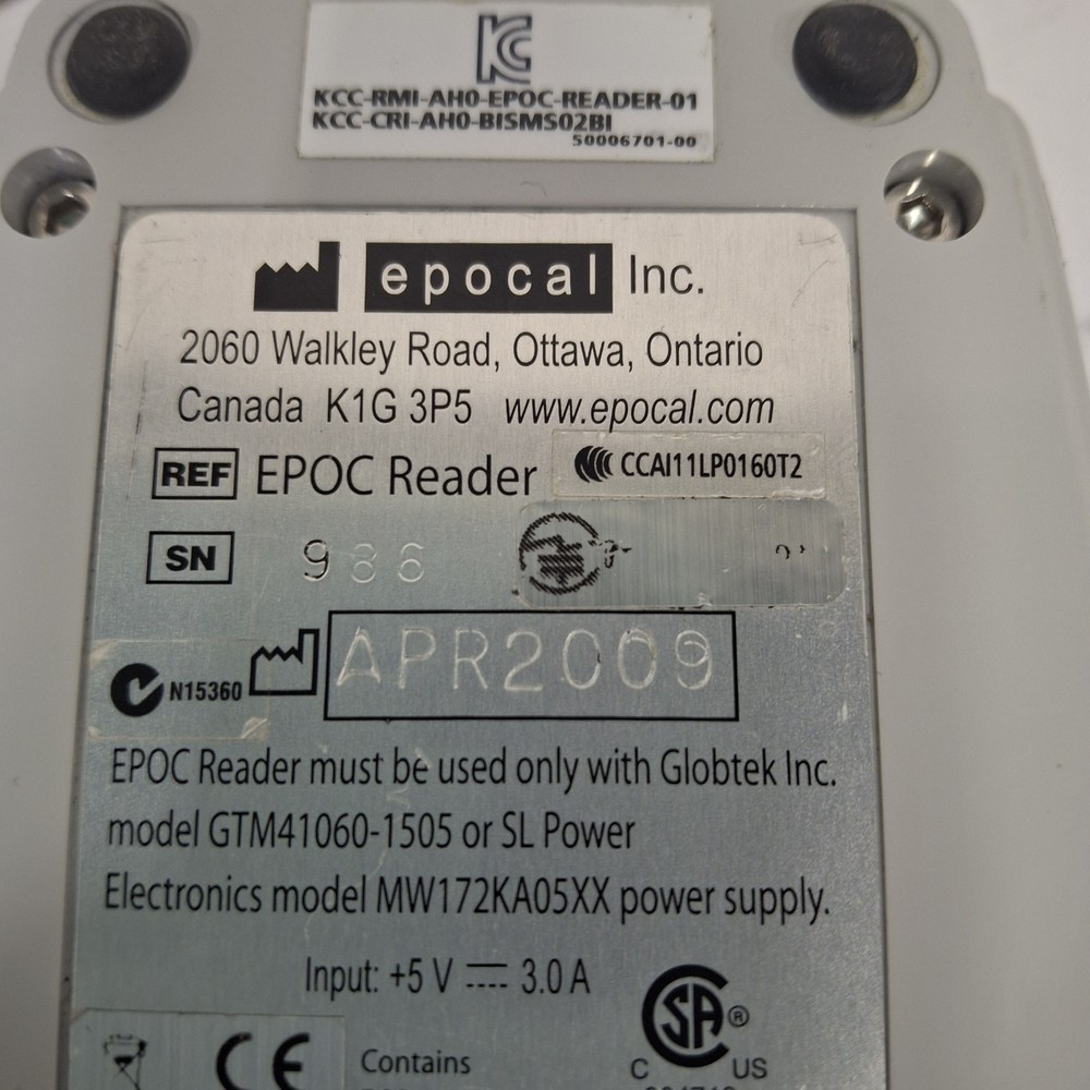 Epocal, Inc Epoc Reader Base