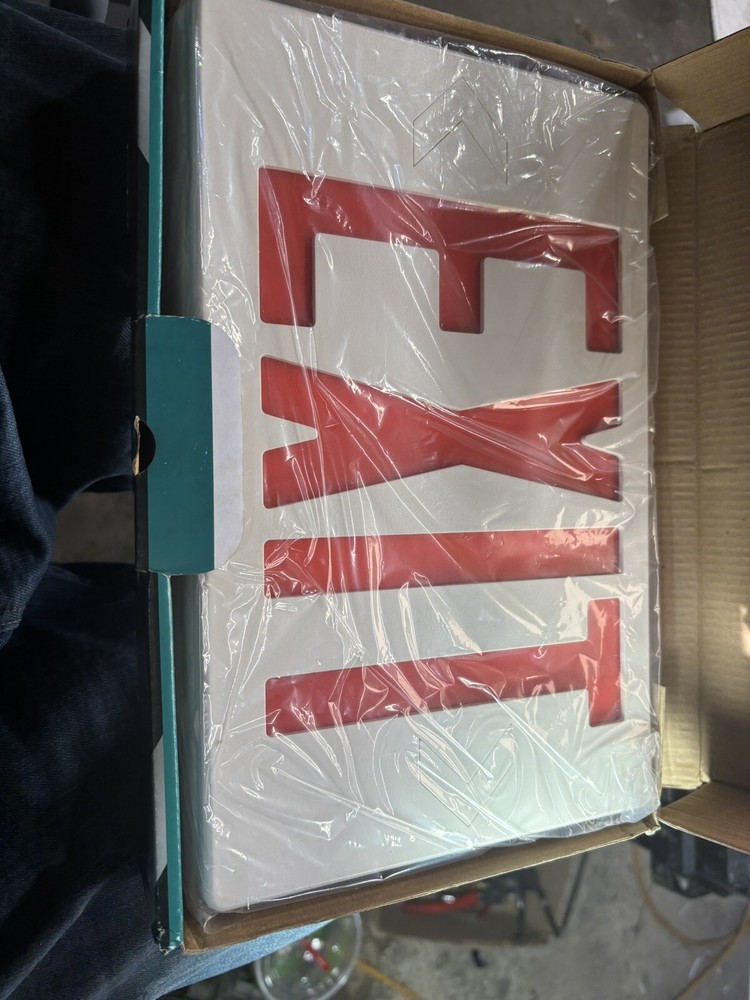 New EXIT Double-Face EMERGENCY RED Sign Model: JEE2RWE / 120V