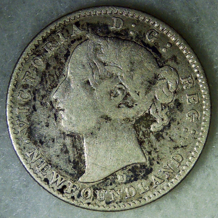1872 Newfoundland Ten Cent 10