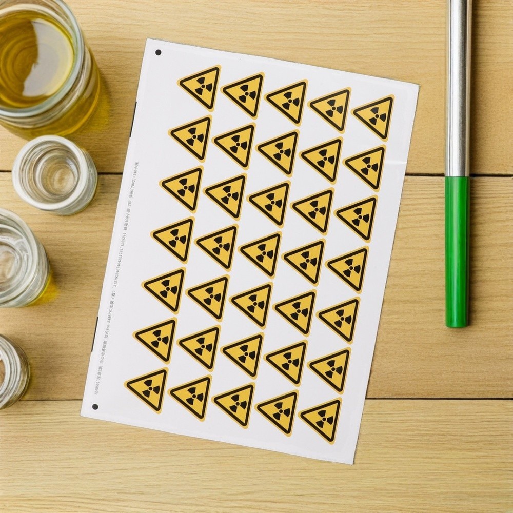 54 Pcs Warning Sign Laser Stickers Do Not Touch Labels