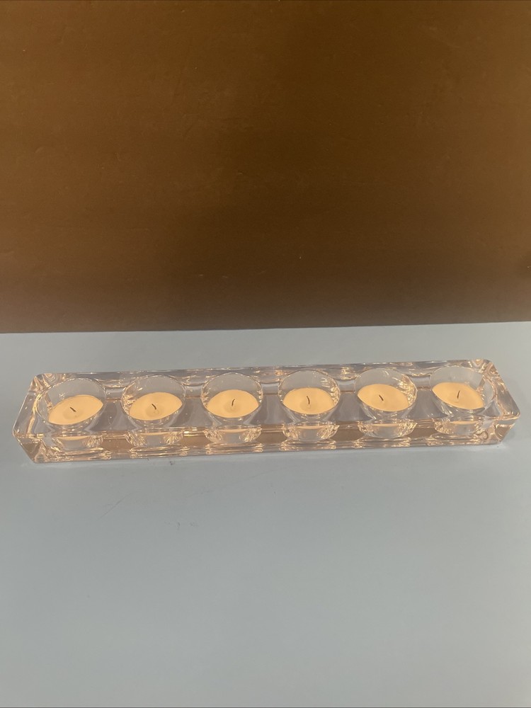 Crystal Glass Rectangular Tealight Bar( T-31)( T-35?)