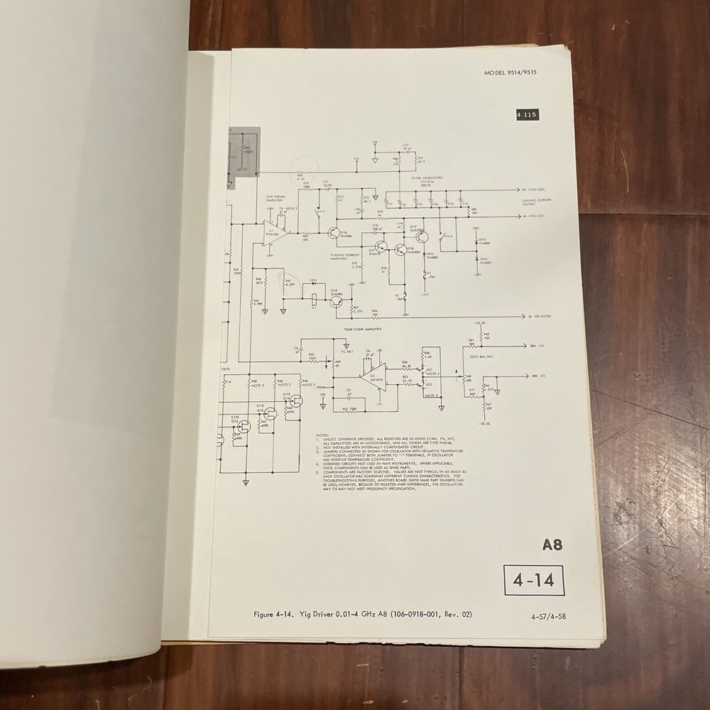 Singer 9514C, Spec 2010 Controller & 9515C,Spec 2011 Oscillator Manual 110-6033