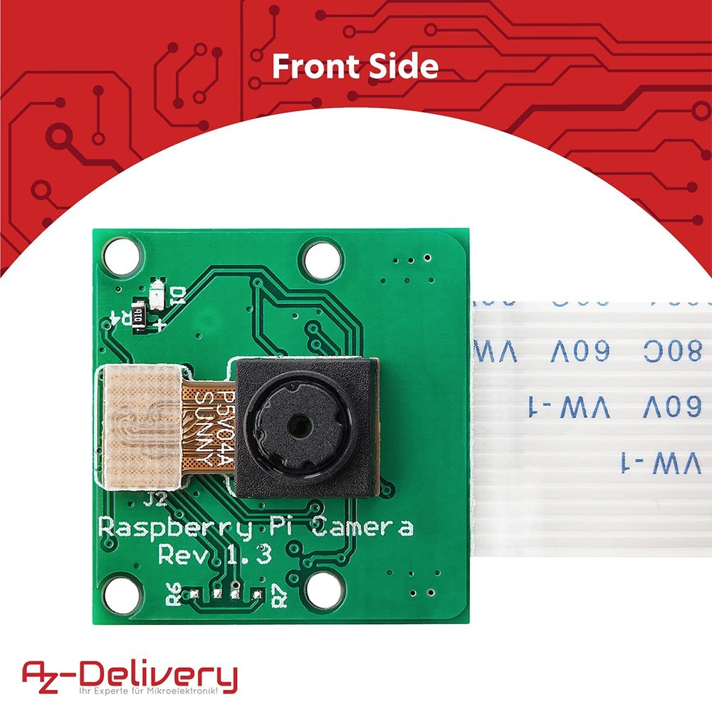 Camera for Raspberry Pi with 15 cm Flex Cable Including e-Book