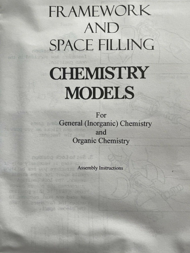 Framework & Space Filling Molecular Model kits for chemistry. 