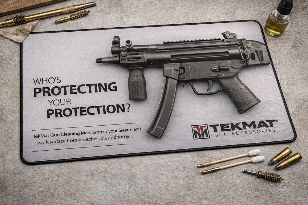 TekMat Gun Cleaning Mat – Durable Protective Workbench Mat (MP5 Style)