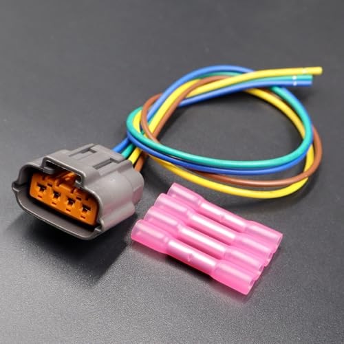 4-Pin TPS Throttle Position Sensor Wire Pigtail 4P Compatible with Mazda FD3S