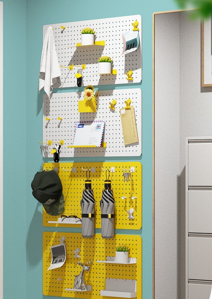 Metal Pegboard Panels for Wall Garage Utility Tools Pegboard Storage System for