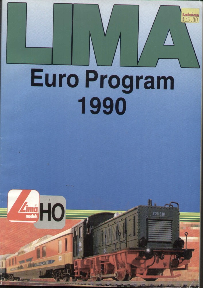 catalogue LIMA EURO PROGRAM 1990 HO 1/87 E dd