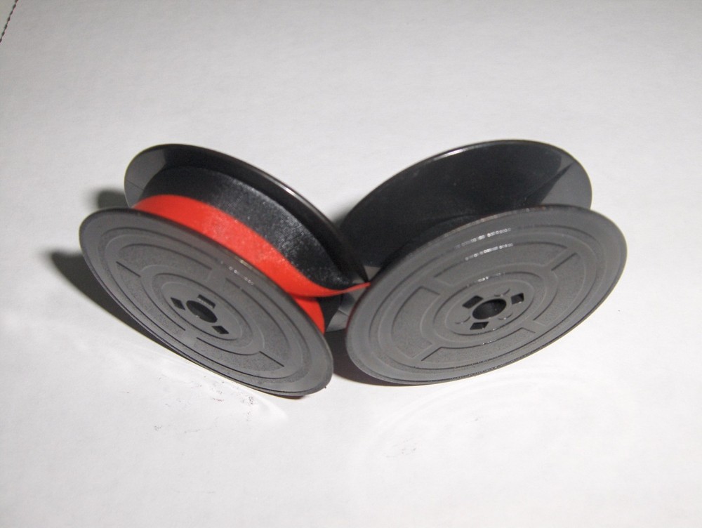 Olivetti Standard Typewriter Ribbon Black and Red Ink Original Olivetti Spools