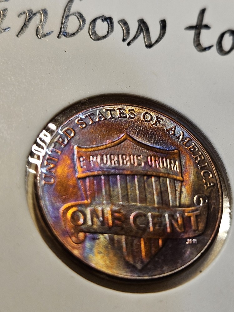 2016 D Lincoln Shield cent- Rainbow Toned- see pics