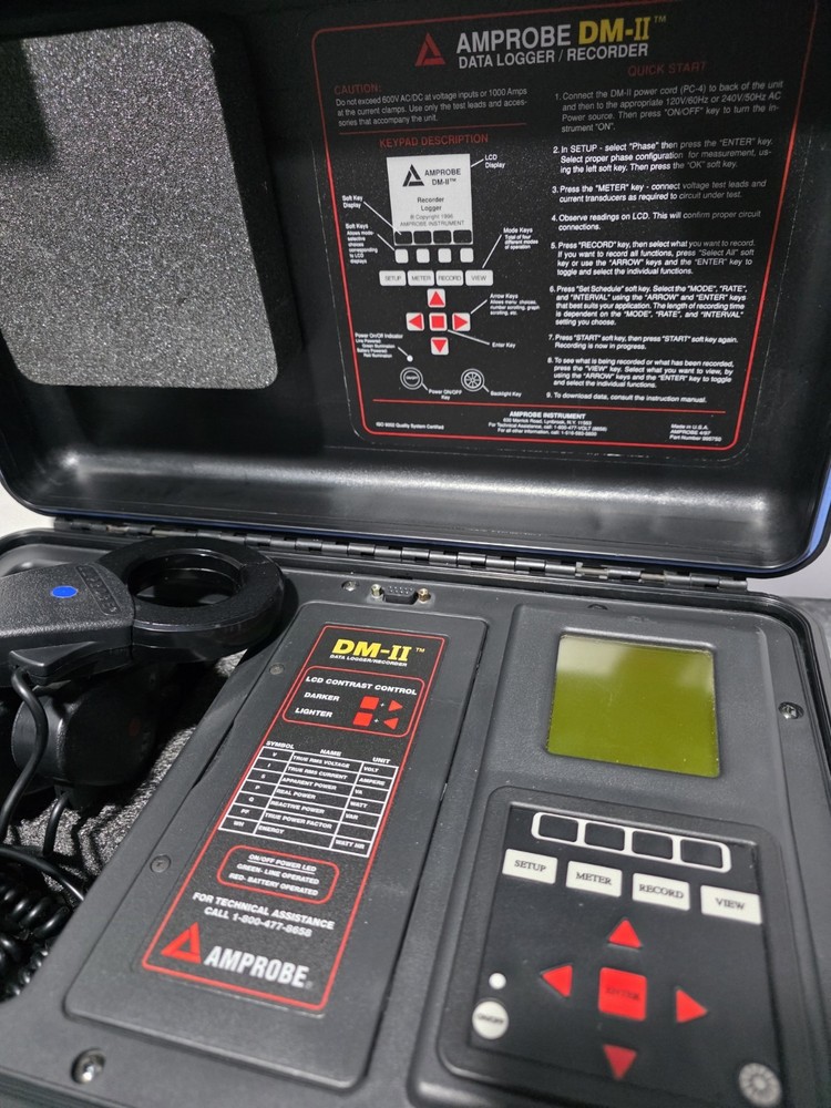 AMPROBE DM-II DATA LOGGER RECORDER Tested ,Working