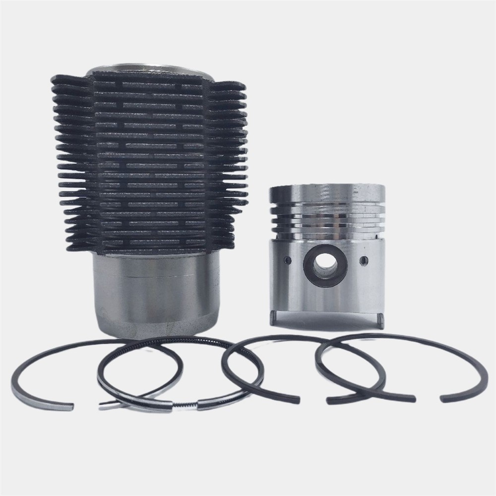 KIT (PISTON + PISTON RING KIT + CYLINDER BARREL - AIR COOLED): Compatible