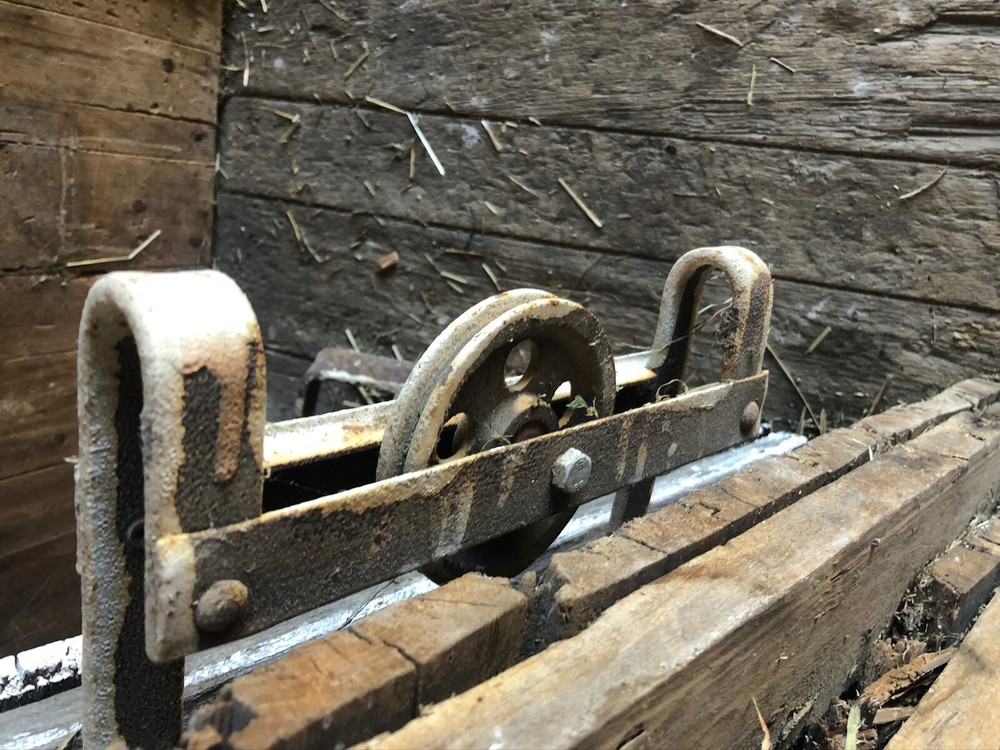Reclaimed barn door