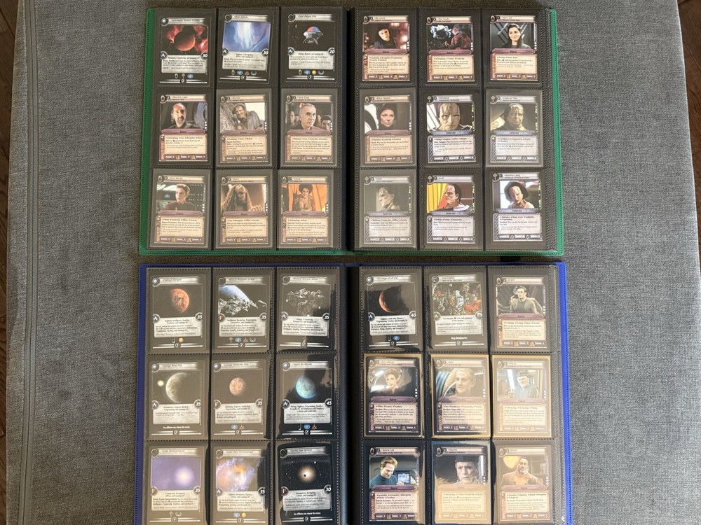 Star Trek CCG Second Edition 2E 2 Complete Sets Energize & Call To Arms + Extras