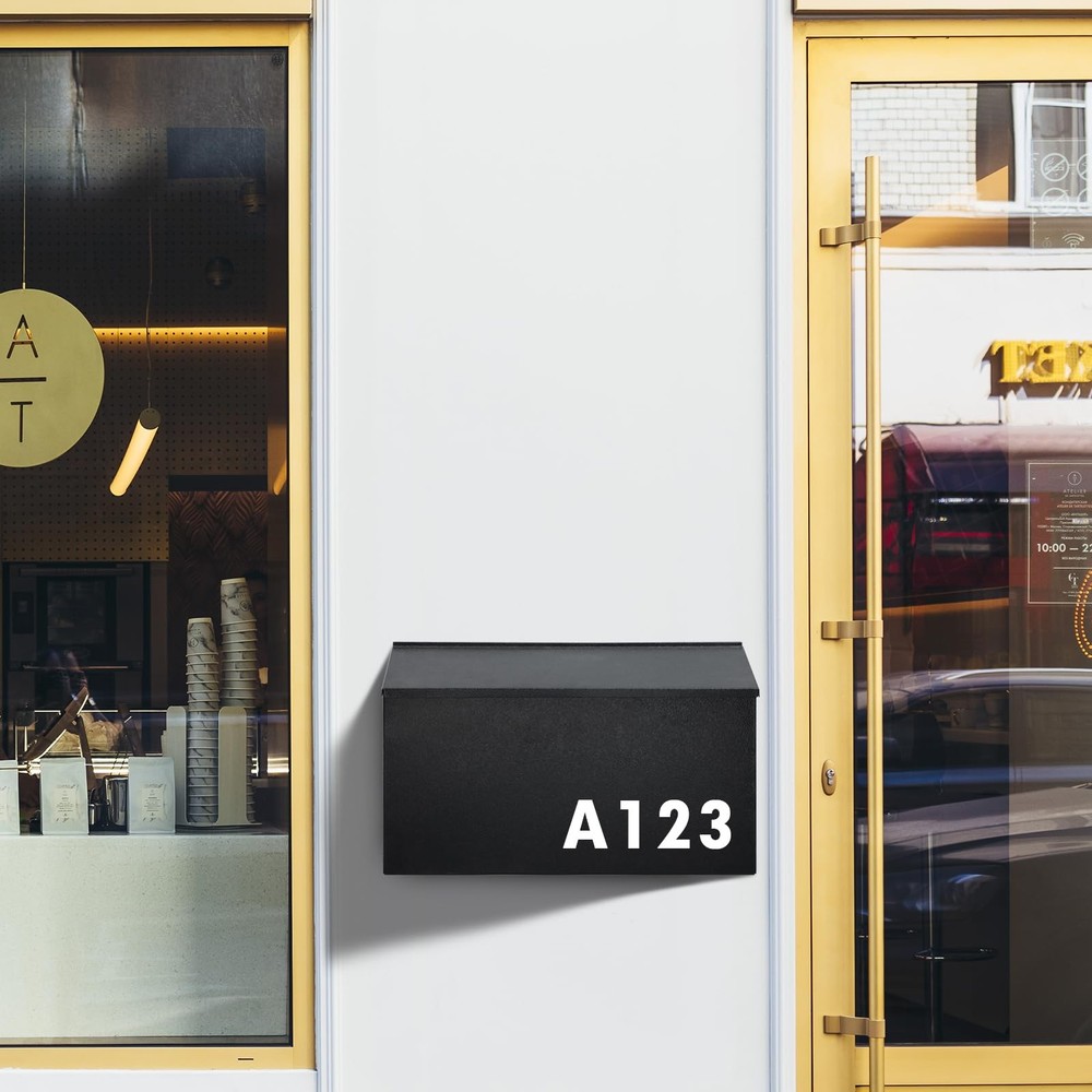 Wall-Mount Mailbox Large Mailbox for Post Rust-Proof Galvanized Steel Box for Ou