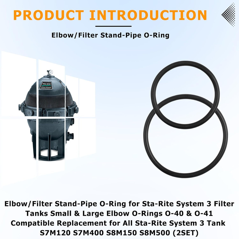 35505-1428 and 35505-1429 Pool Filter O-Ring Replacement for Sta-Rite System 3 S