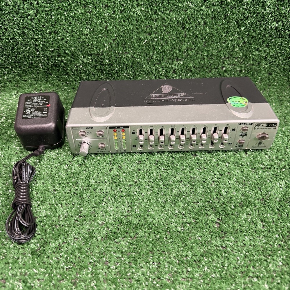 Behringer Equalizer FBQ800 Mini FBQ, Tested & Working.