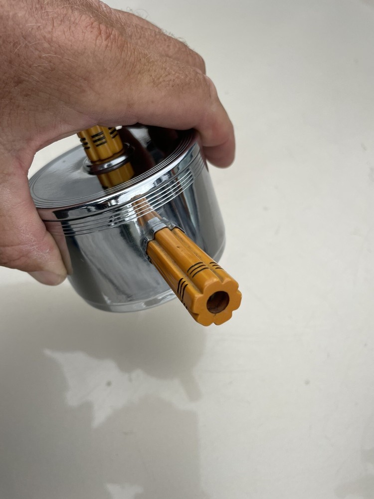 Art Deco No 96 Farberware Chrome Percolator Coffee Maker Set Bakelite