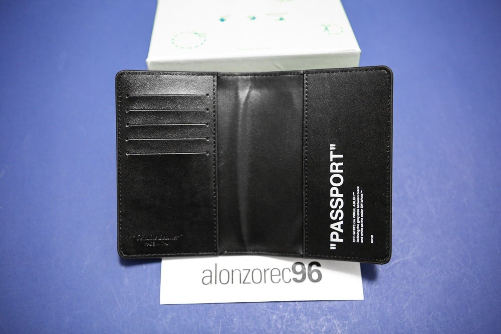 Off White Passport Holder Black MJC