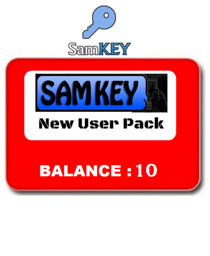 SAMKEY Code Reader SERVER 10 CREDITS Pack NEW ACCOUNT !!Fast Service!!