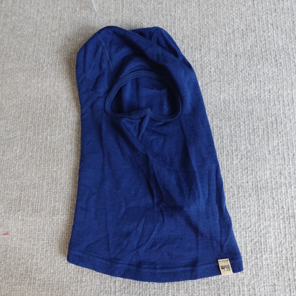 Minus 33 Balaclava Blue Solid 100% Merino Wool