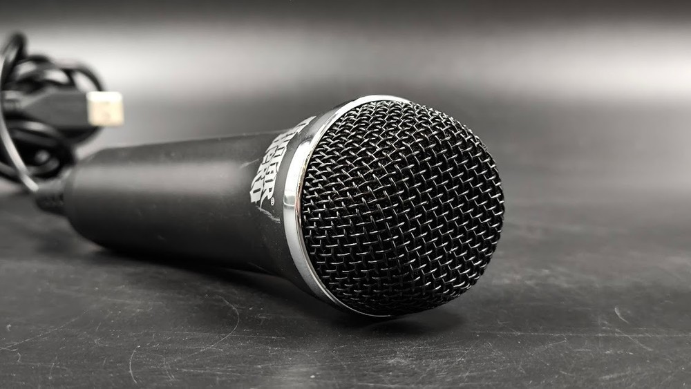Guitar Hero Microphone Used Working Black