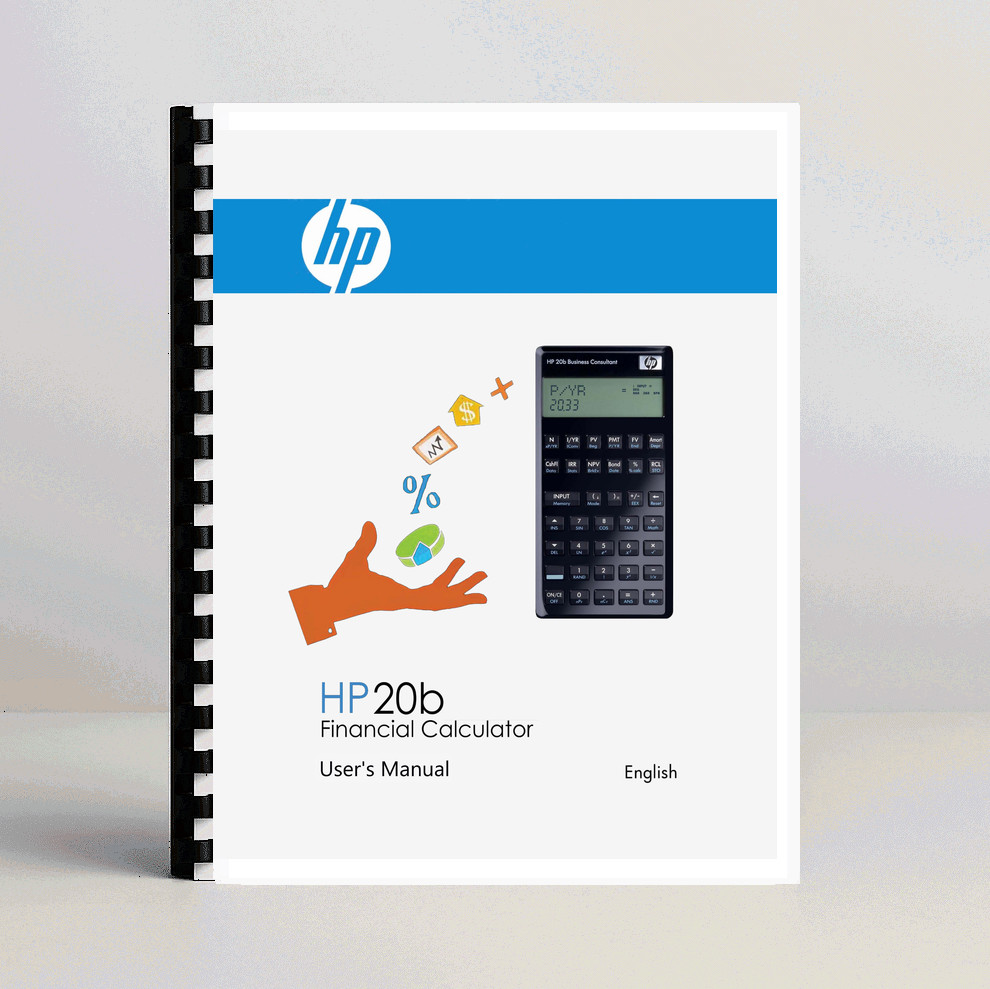 Manual for Hewlett Packard HP-20b Calculator