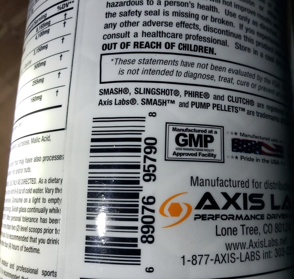 Axis Labs - SMA5H Compound FIVE - Watermelon Splash - 45 Servings - Exp 8/2025