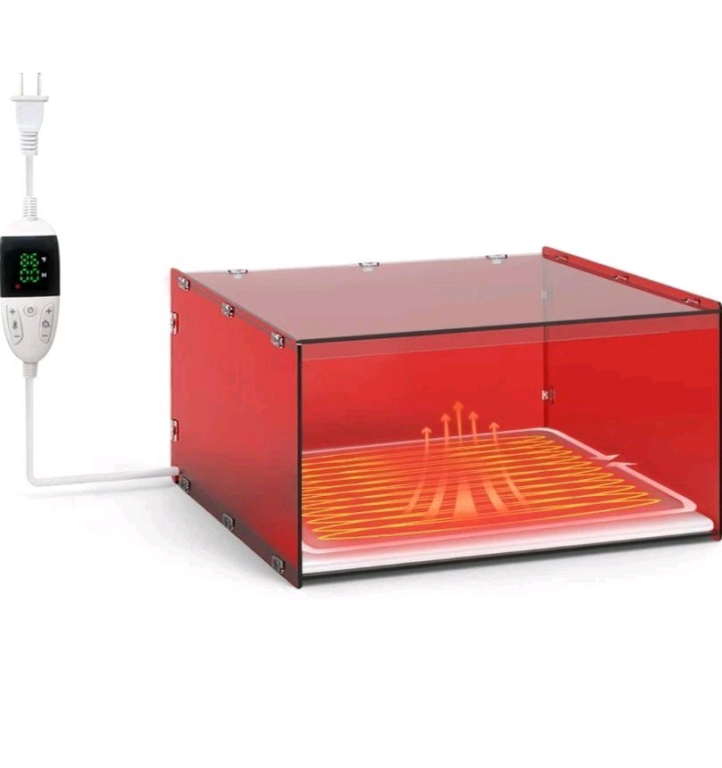 Chicken Brooder Box for Chicks, Revamped Chick Brooder Heater with Adjustable Te