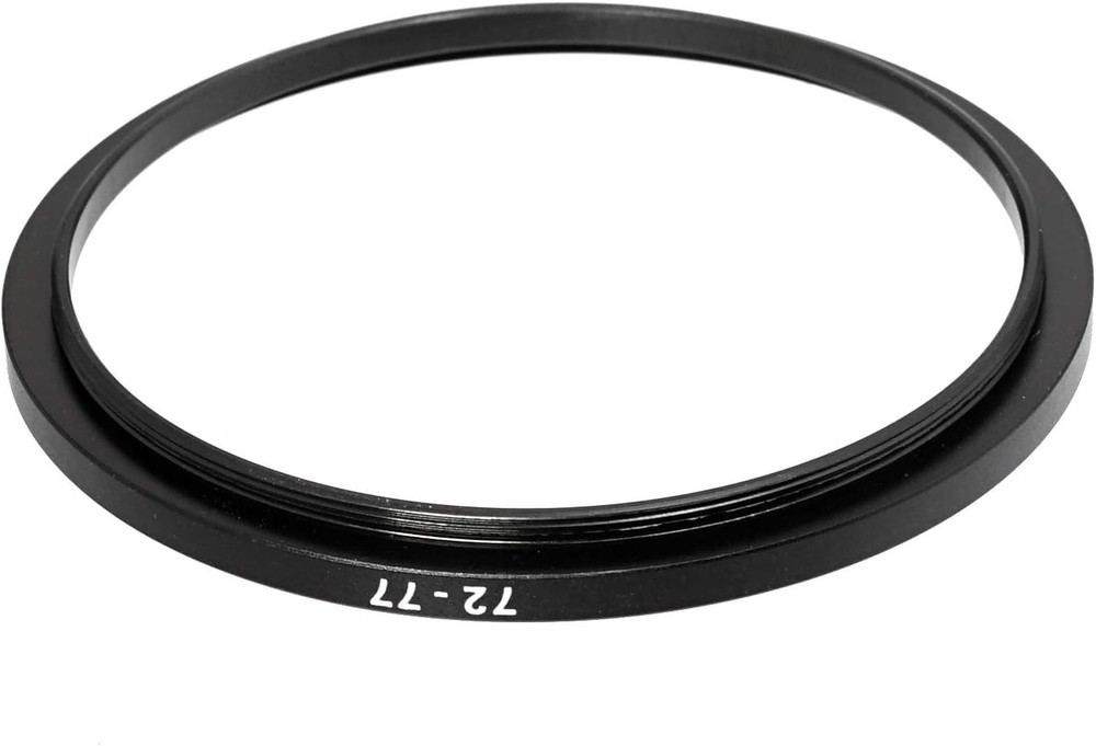 Durable 2 Pcs 72-77mm Aluminum Step-Up Ring for Enhanced Filter Compatibility