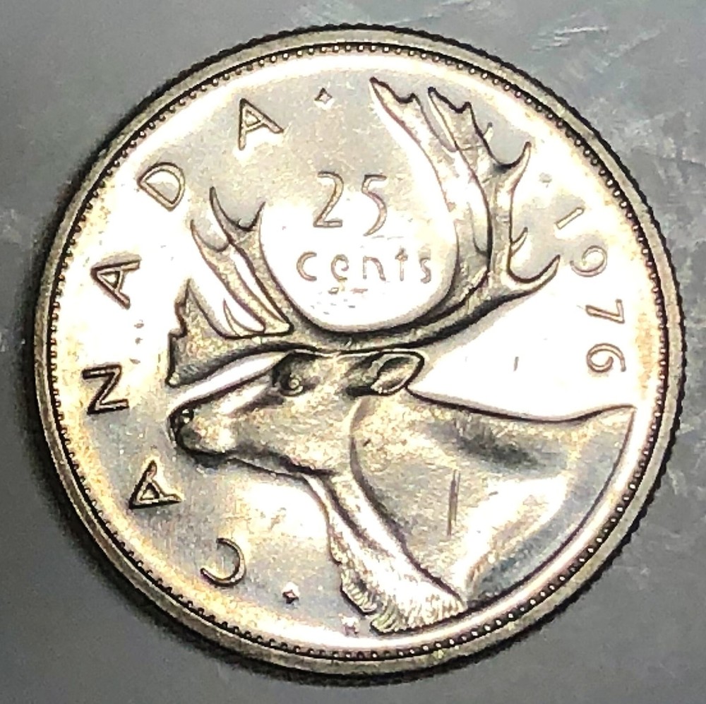 # C1285 CANADA COIN, 25 CENTS 1976