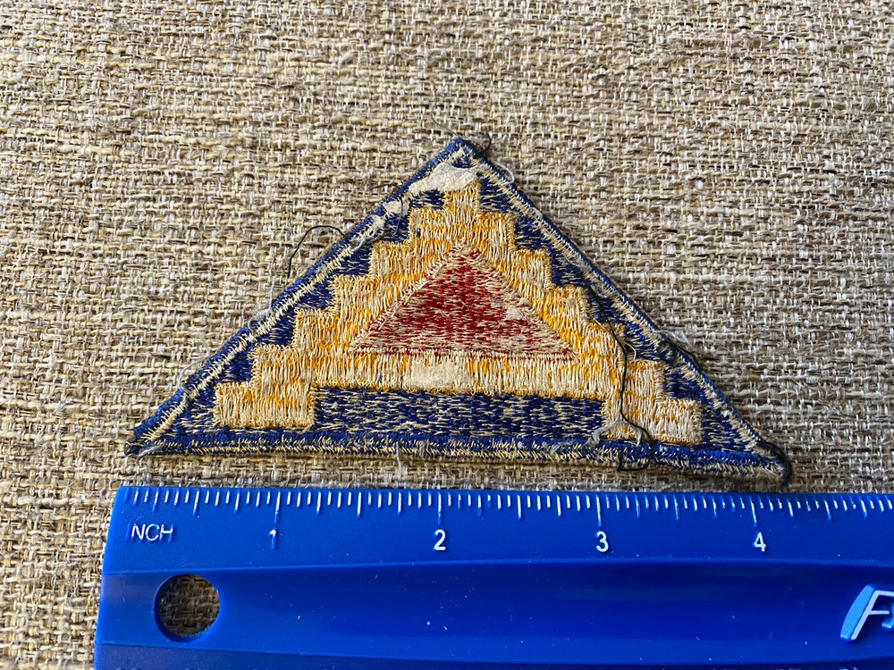 US Army 7th Army Triangle Red Blue Yellow Patch INV9264