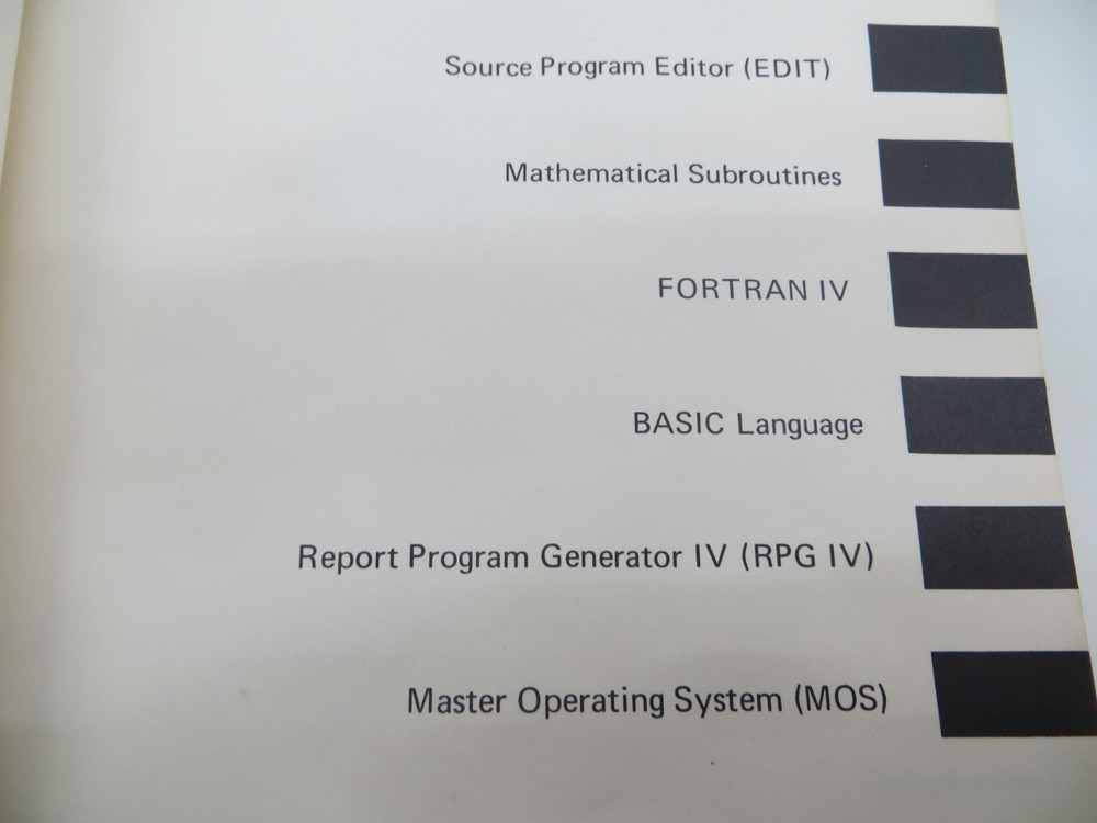 1973 VARIAN DATA MACHINES Varian Software Handbook Volume 1 vintage reference