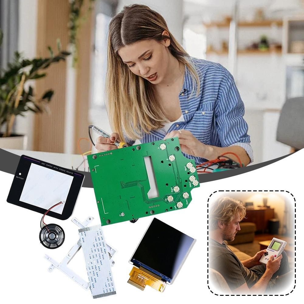 High Light LCD Screen Kit For Nintendo Game Boy GB Console