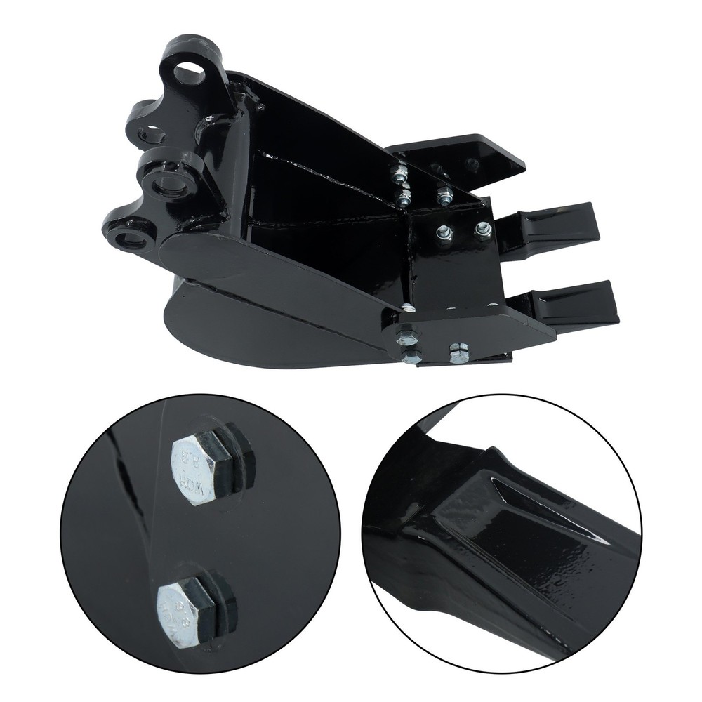 200mm Narrow Bucket Accessory for Mini Excavators Small Digger Attachment