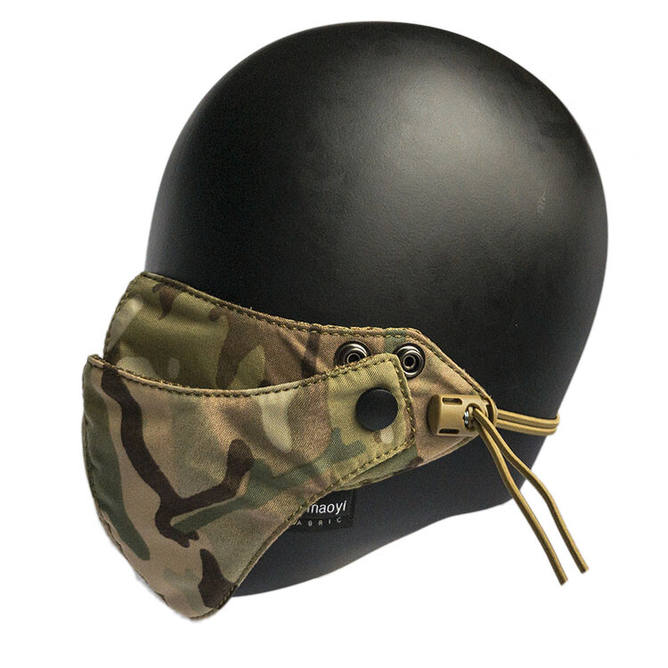 Tactical Riding Half Face Mask Double Layer Camouflage Face Shield