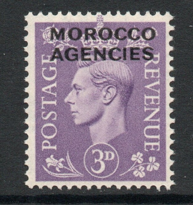 Morocco Agencies 1949 3d Pale violet SG 82 Mnh.