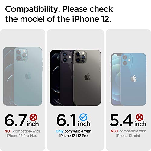 Liquid Air Armor Designed for iPhone 12 Case (2020) / Designed for Matte Black