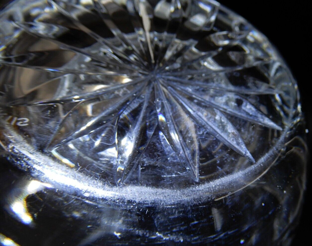 ATLANTIS CRYSTAL 8-1/2" TALL CLEAR TATTOO PATTERN PITCHER