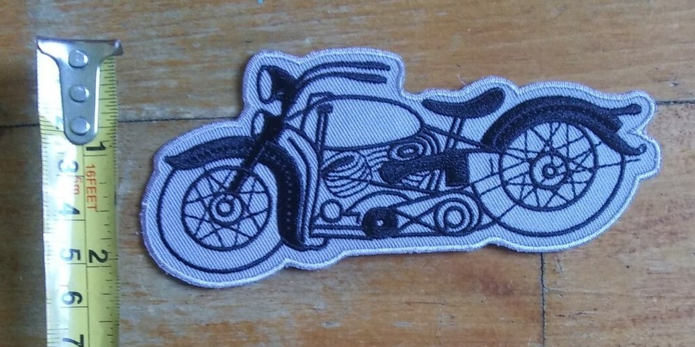 Vintage Style MOTORCYCLE Harley Davidson Iron On Patch