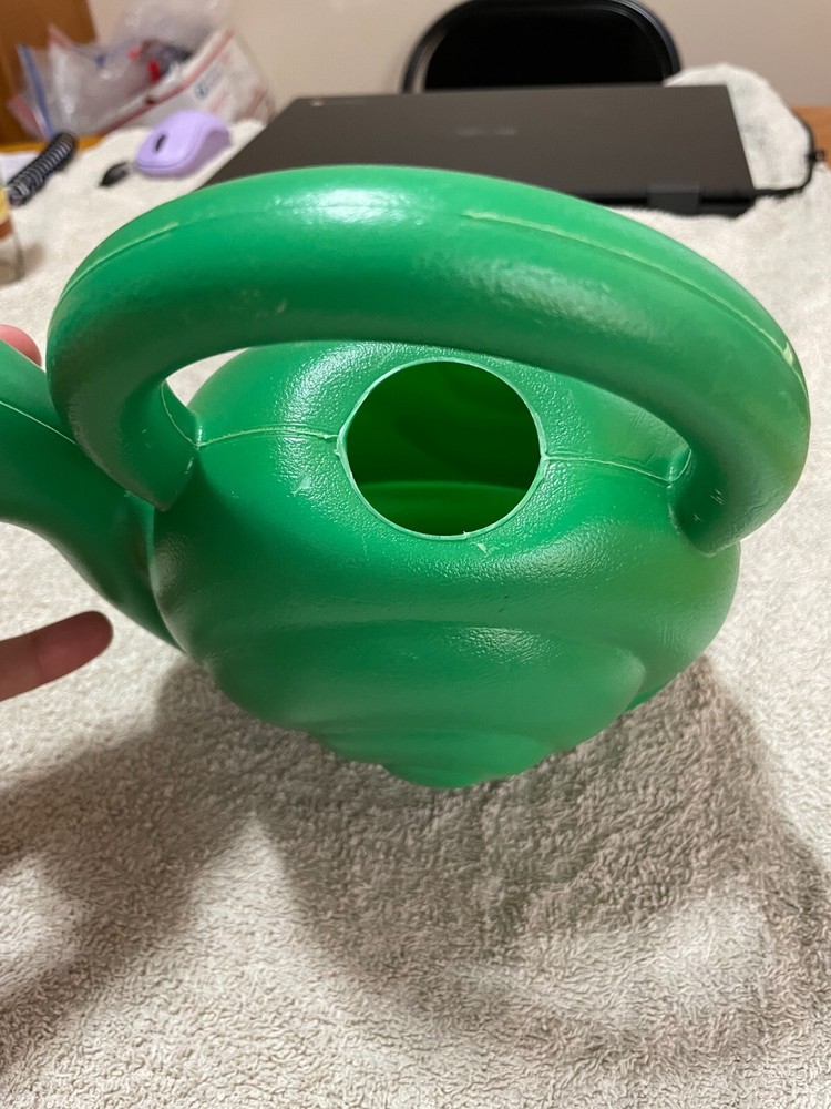 Green Plastic Snail Watering Can