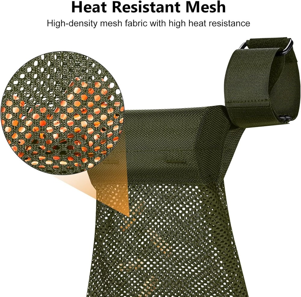 Brass Catcher Nylon Mesh Large Capacity Heat-Resistant Quick Release Tactical...