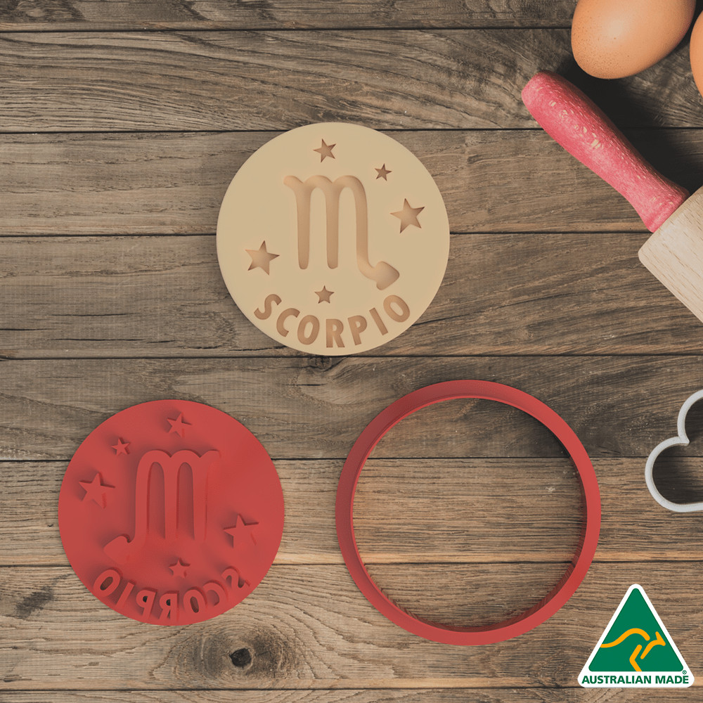 Zodiac Set Cookie Cutter and Embosser Stamp