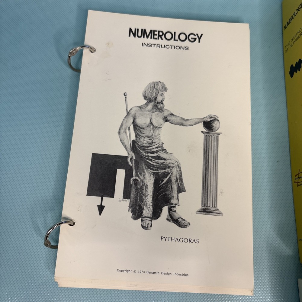 1973 Numerology Boxed Kit by Dynamic Design | Pythagoras Esoteric Metaphysics