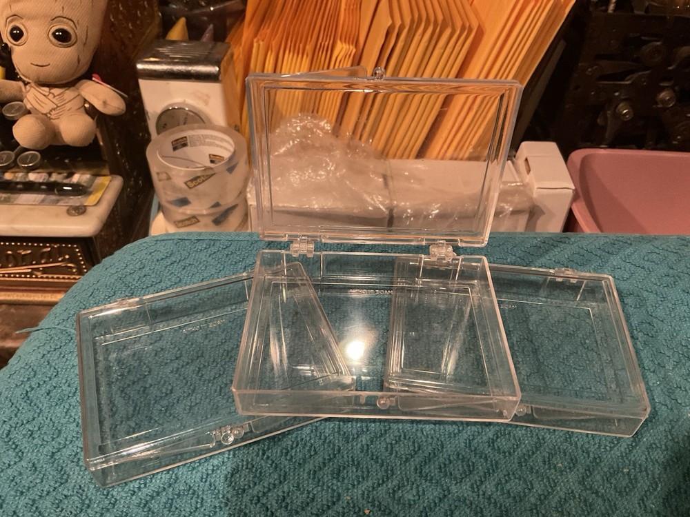 4-PACK 40 Count 2-PIECE STORAGE TRADING CARD BOX HOLDER CASE