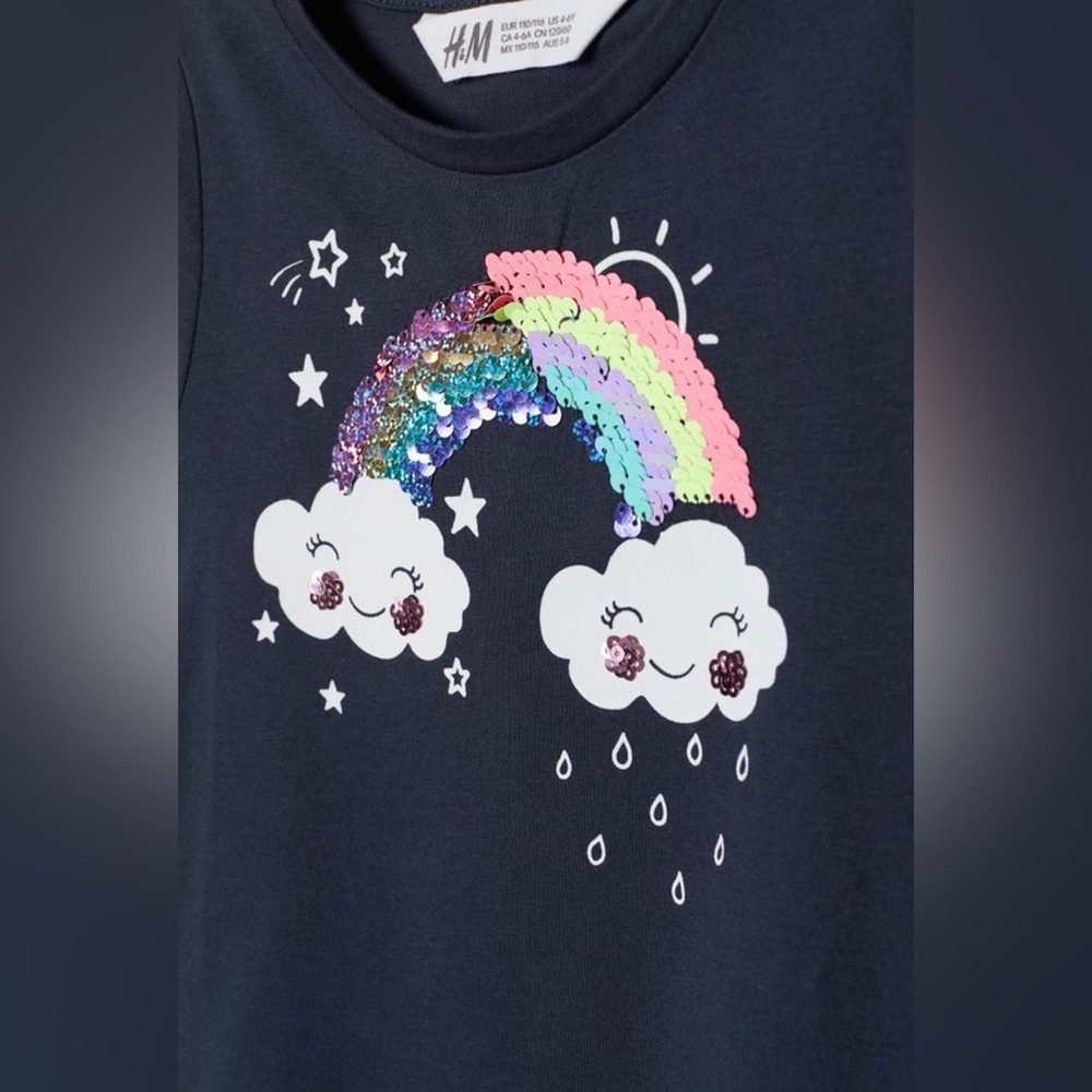 H&M Dress with Sequins 6-8Y